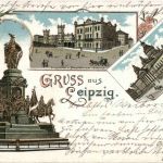 Gruss aus Leipzig - Litho