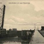 Wilhelmshaven - Hafen-Einfahrt mit neuer Kippbrücke