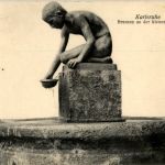 Karlsruhe - Brunnen an der kleinen Kirche