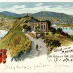 Gruss von der Marienburg an der Mosel - Zell - Litho