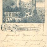 Gruss von der Strahlenburg bei Schriesheim - Bahnpost