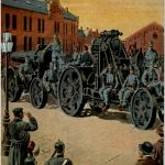 Kämpfe in Russ. Polen - Oesterr.-Ung. Motorbatterie Feldpost