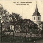 Gruss aus Deutsch-Avricourt - Partie aus dem Dorf - Feldpost