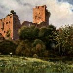 Ruine Landsberg bei Barr - Künstlerkarte H. Hoffmann