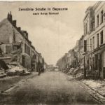 Zerstörte Strasse in Bapaume