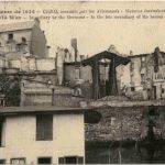 Creil incendie par les Allemands