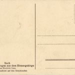 Abendlicht auf den Grenzbauden - Künstlerkarte Friedrich Iwan