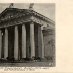 Wilna - Deutsches Militär passiert de Kathedralenplatz