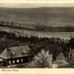 Wilischbaude bei Kreischa- Blick vom Felsen