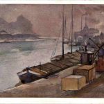 Die Elbe bei Aussig - Stempel 3. Reich