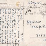Das Wallensteinschloss Friedland - Stempel 3. Reich