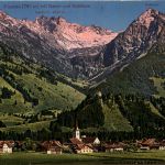 Fischen, Allgäu, mit Nebelhorn und Rubihorn