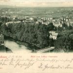 Gera, Reuss, Blick vom Weinberg auf Schloss und Stadt