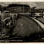 Die Saaletalsperre, Sperrmauer mit Krafthaus