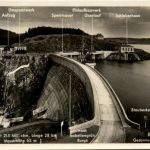 Die Bleilochsperre, Gesamtansicht v.d.Gans