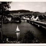 Saalburg, Blick auf Brücke und Stadt