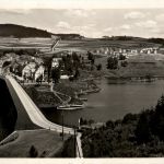 Saalburg, Blick auf die Stadt und den Stausee
