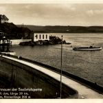 Die Saaletalsperre, an der Sperrmauer