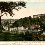 Gera, Blick vom Weinberg auf Schloss und Stadt