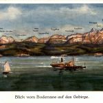 Bodensee, Blickauf das Gebirge