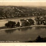 Passau, Ortsspitze mit Donau und Inn