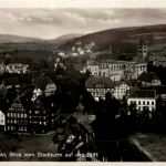 Bad Hersfeld, Blick vom Stadtturm auf das Stift