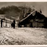 Oberstaufen, Allgäu, Steibis, Skihütte Waltners Alp mit Fluh