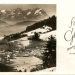 Oberstaufen, Allgäu, mit Blick über den Bregenzerwald zu den Schweizer B