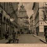 Mainz, Fuststrasse mit Blick auf das Alte Gymnasium