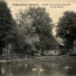 Sommerfrische Ullersdorf, Dorfteich mit dem Henkerschen Gute vor dem