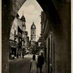 Jena, Johannistor, Durchblick nach der Johannisstrasse