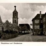 Denzlingen, Hauptstrasse mit Storchenturm