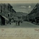 Villach, Ausblick von der Terrasse Hotel Moser