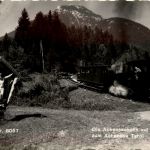 Achensee, die Achenseebahn auf der Fahrt
