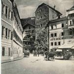 Zell am See, Marktplatz mit Kastnerturm und Hotel Lebzeiter