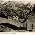 Oberstdorf, Einödsbach mit Trettachspitze und Mädelegabel