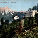 Eisenerz, Berghaus am Erzberg mit Pfaffenstein