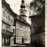 Klagenfurt, Herrengasse mit Stadtpfarrturm