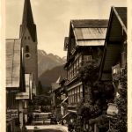 Oberstdorf, Kirchstrasse mit Hotel Löwen