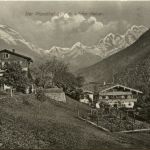 Der Pfandlhof gegen d. wilden Kaiser