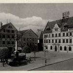 Mindelheim/Bayern/Schwaben/Unterallgäu - Marktplatz