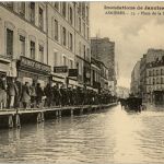 Asnieres - Inondations de Janvier 1910 - Place de la Station