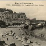 Biarritz - La Plage et l Hotel du casino