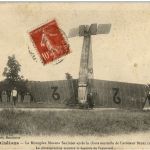 Le Monoplan Morane Saulnier apres la chute mortelle 1912 - Camp de Chalons