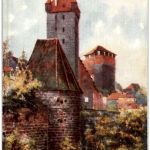 Nürnberg - Kaiserstallungen Künstlerkarte Charles F. Flower