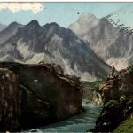 La route militaire de Georgie - La riviere Terek et le mont Sion