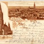 Gruss aus Ulm - Litho