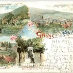Gruss aus Neustadt Haardt - Litho