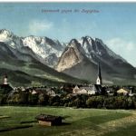 Garmisch gegen die Zugspitze