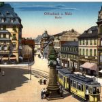 Offenbach - Markt mit Strassenbahn